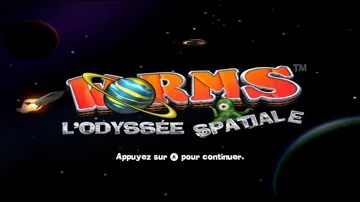 Worms - A Space Oddity screen shot title